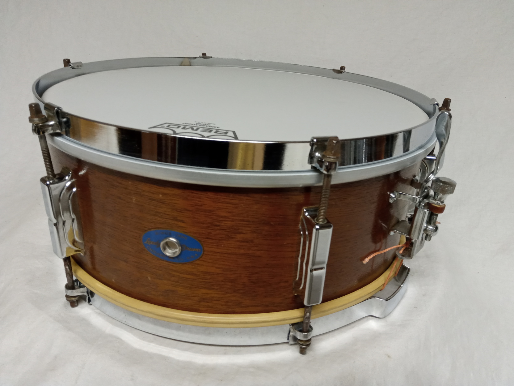 1960s Leedy 'Utility' Model Snare Drum in Mahogany Drumattic